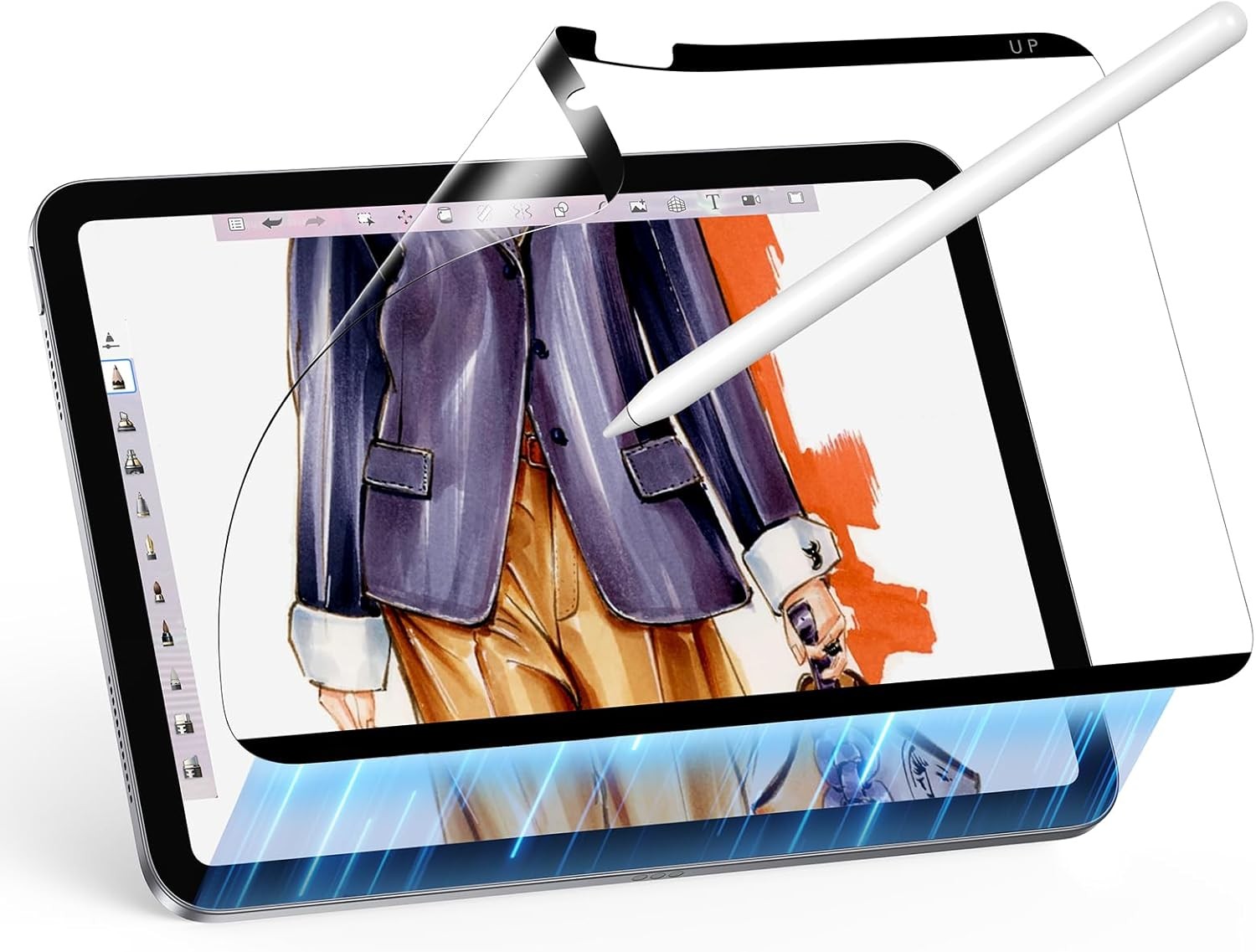 Magnetic Screen Protector for iPad A16 11th/10th Gen, ESR Paper-Feel, Anti-Glare