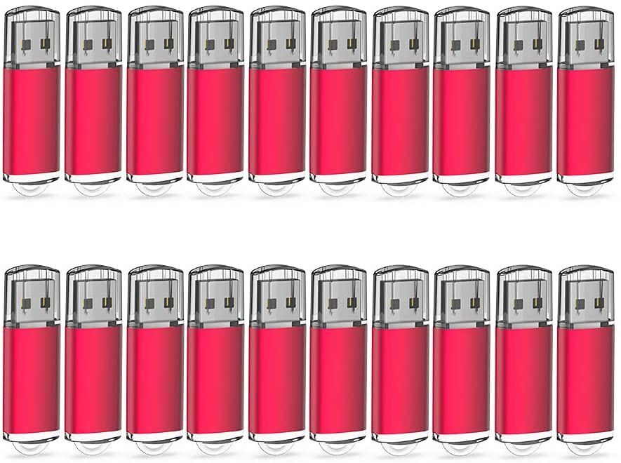 Bulk Sale Protable 20 Pack 4GB USB 2.0 Flash Drives Thumb Drive Lot Memory Stick