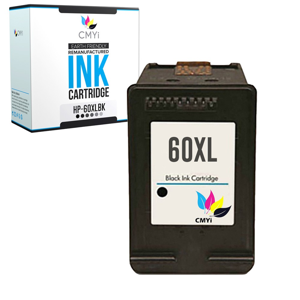 1PK CMYi Compatible HP 60XL Black Ink Cartridge for HP DeskJet D1620 D1630 D1658
