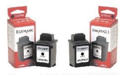 2 x Genuine LEXMARK 13400HC Jetprinter 1000 1020 1100 2030 3000 - 15M0640 Ink