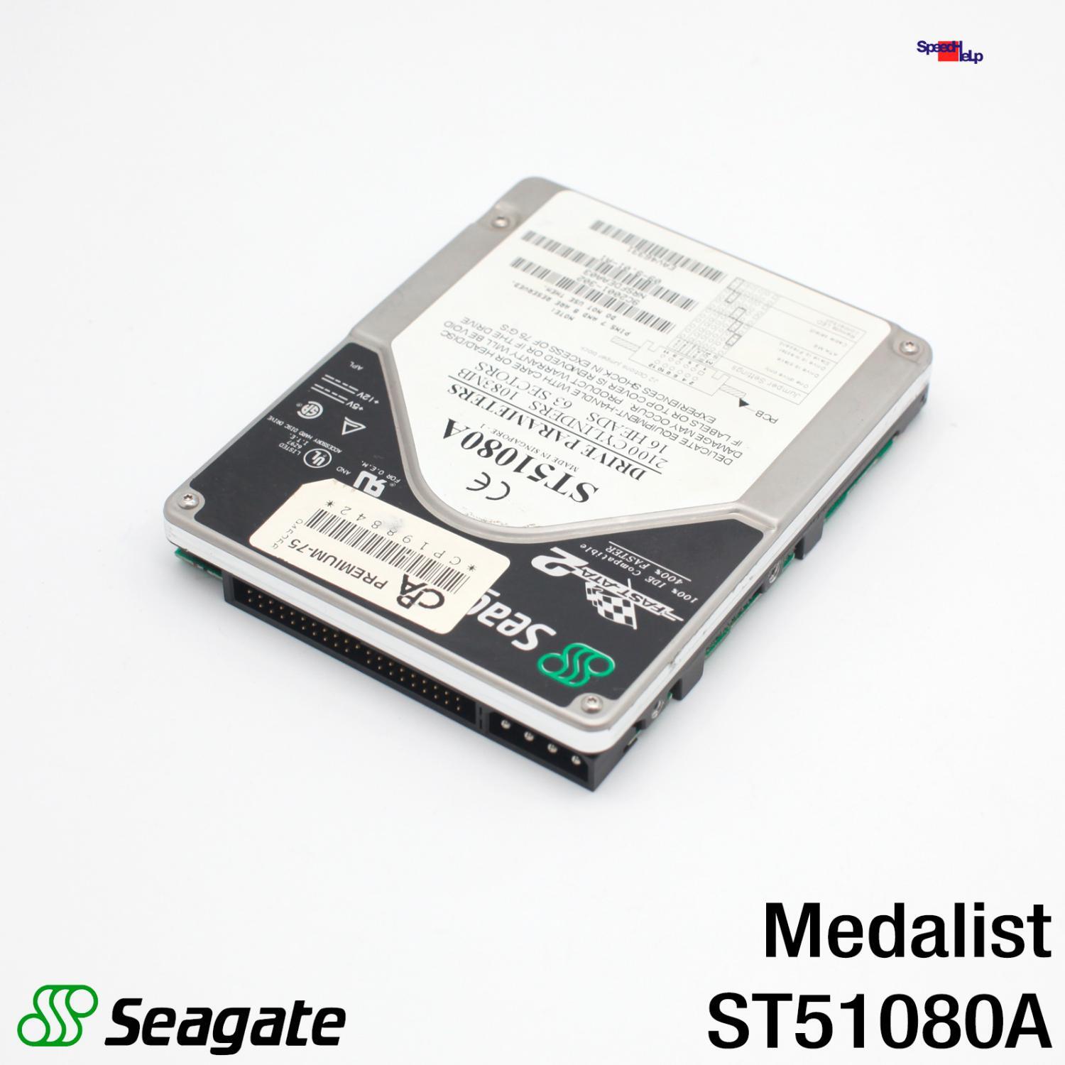 Seagate Medalist ST51080A 1083MB HDD Hard Drive Hard Disk Drive Ide 40-PIN Pata