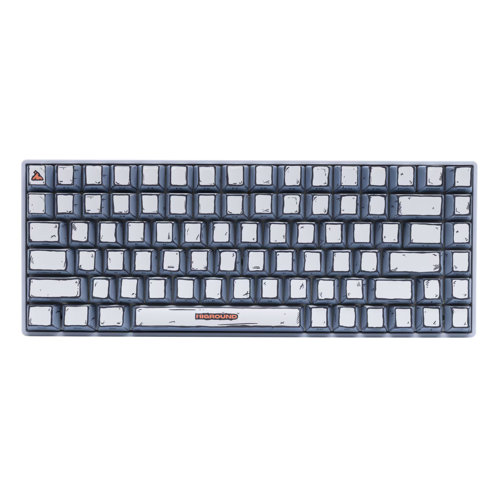 Higround - Basecamp 75+ 75% Wired Mechanical Lubed TTC Milky Switch Gaming Ke...