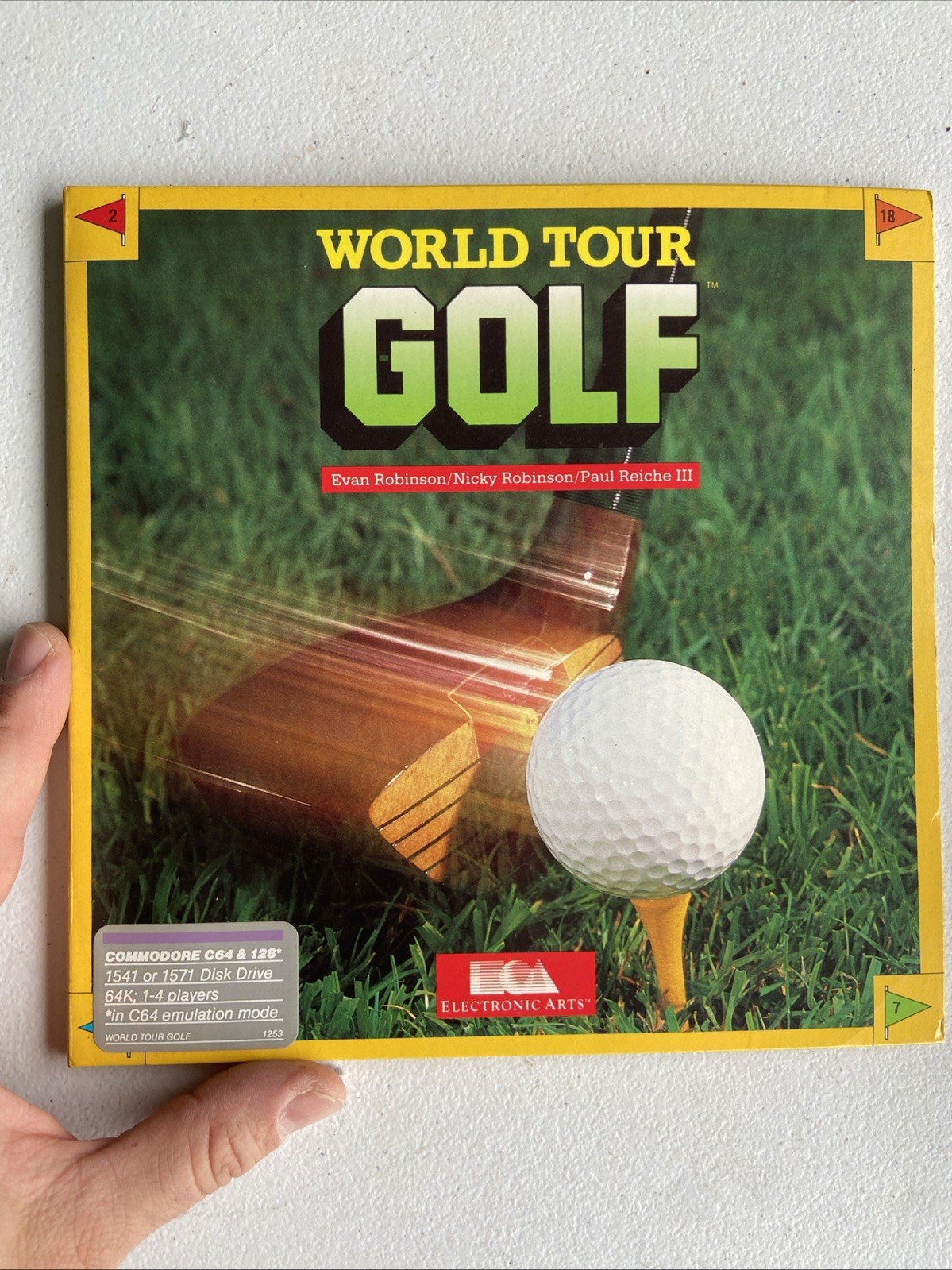 World Tour Golf for Dos IBM PC and Tandy by Electronic Arts.