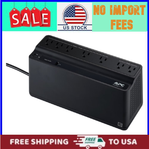 APC UPS Battery Backup, 650VA 360W Uninterruptible Power Supply - Black