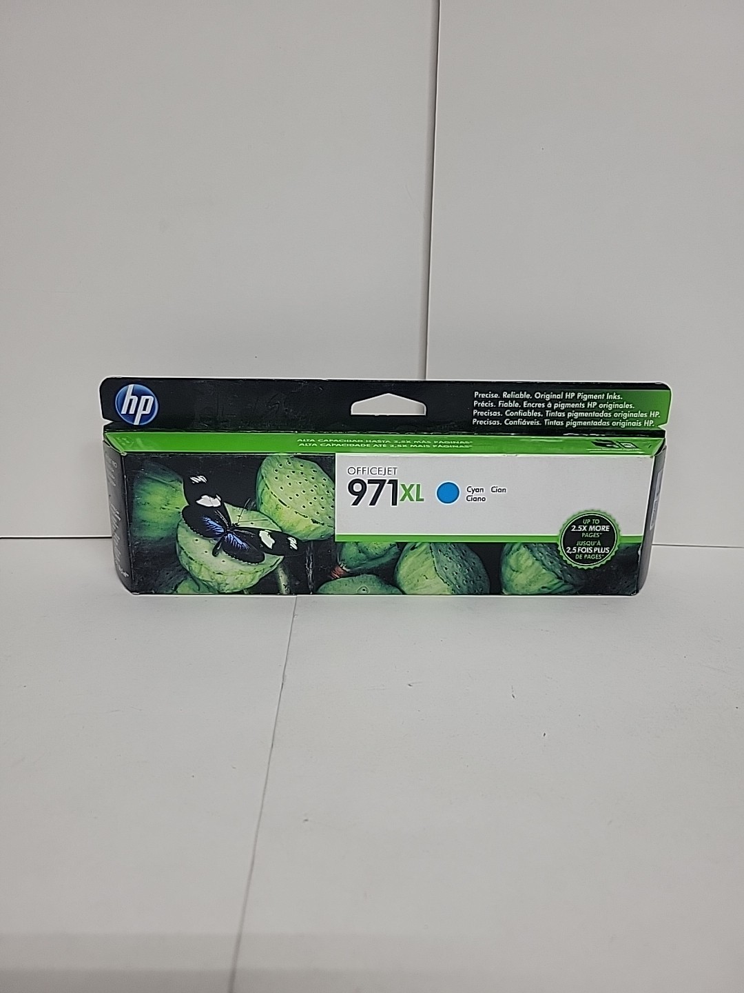 Genuine HP 971XL Cyan High Yield Ink Cartridge CN626AM New Sealed EXP 2016/2017