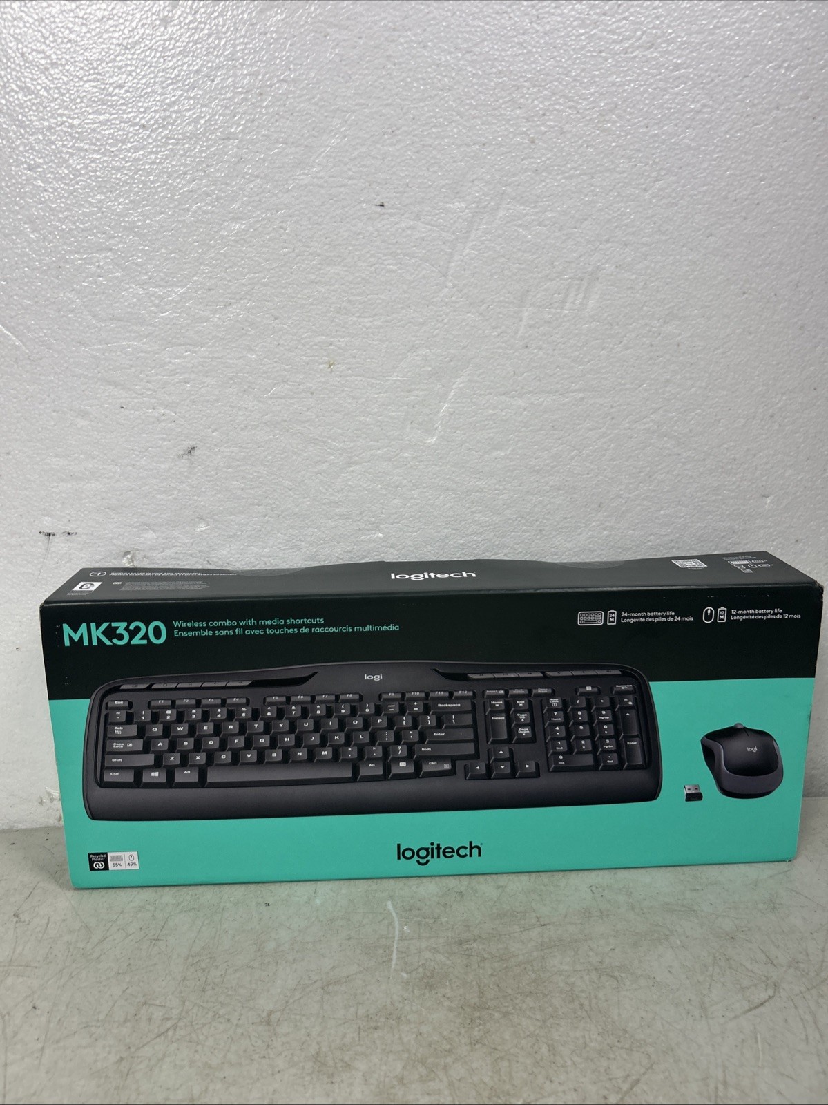 Brand New Logitech MK320 Wireless Keyboard & Mouse Combo Set Sealed