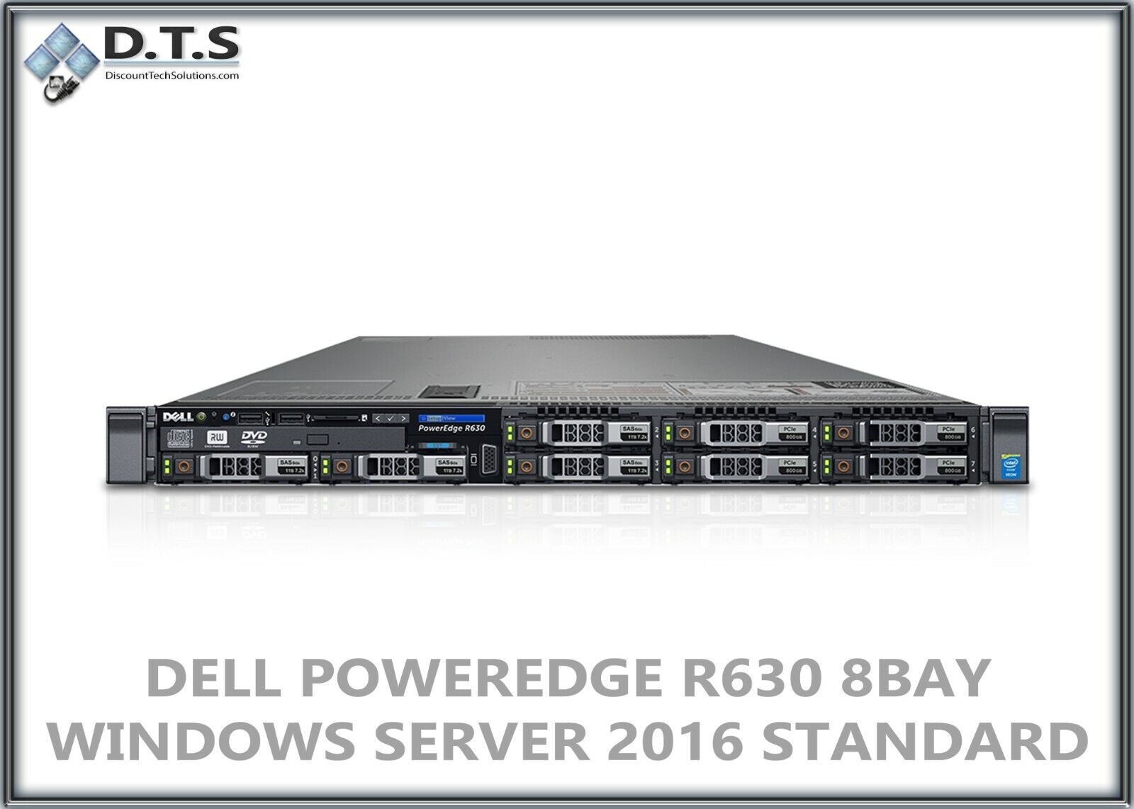 Dell PowerEdge R630 E5-2620v4 8-Core 2.10GHz H730 32GB Windows Server 2016 COA