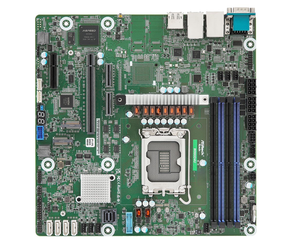 ASRock Rack Server Motherboard W880D4U Micro-ATX Single Socket LGA 1851 Intel