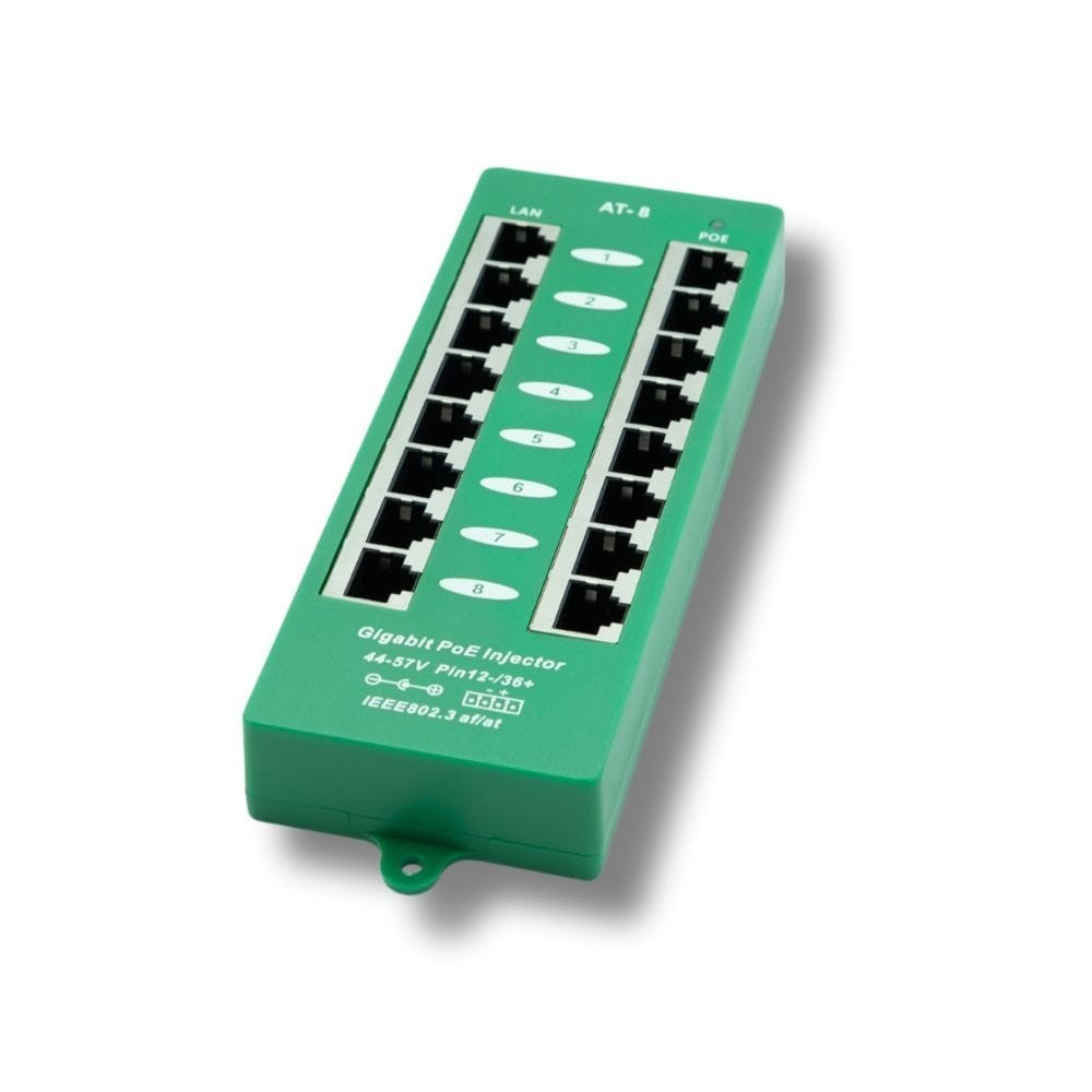 PoE Texas AT-8-56v120w | Gigabit 8 Port Active 802.3at Power Over Ethernet In...
