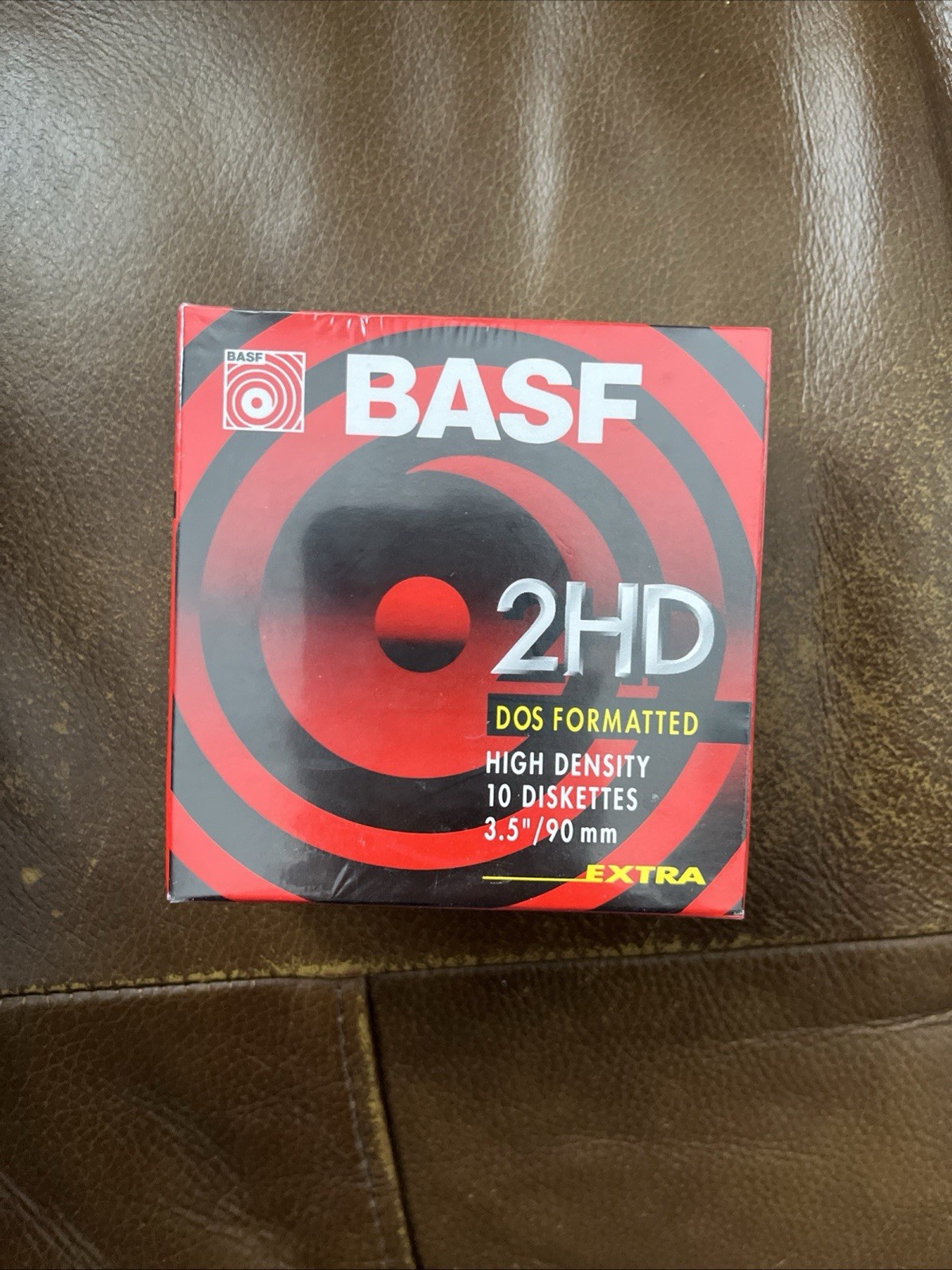 BASF 2HD Dos Formatted High Density Double Sided 10 Diskettes New Sealed