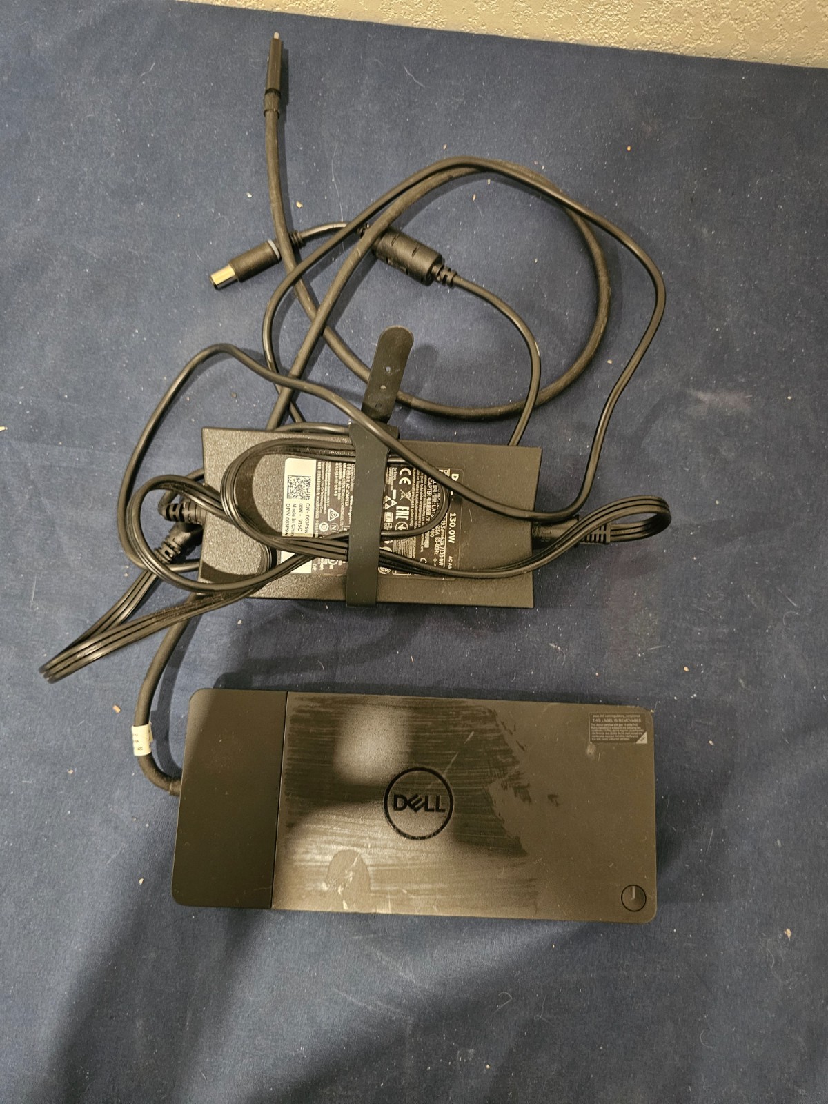 OEM DELL K20A Laptop Docking Station w/ 130W OEM Power Adapter - TESTED