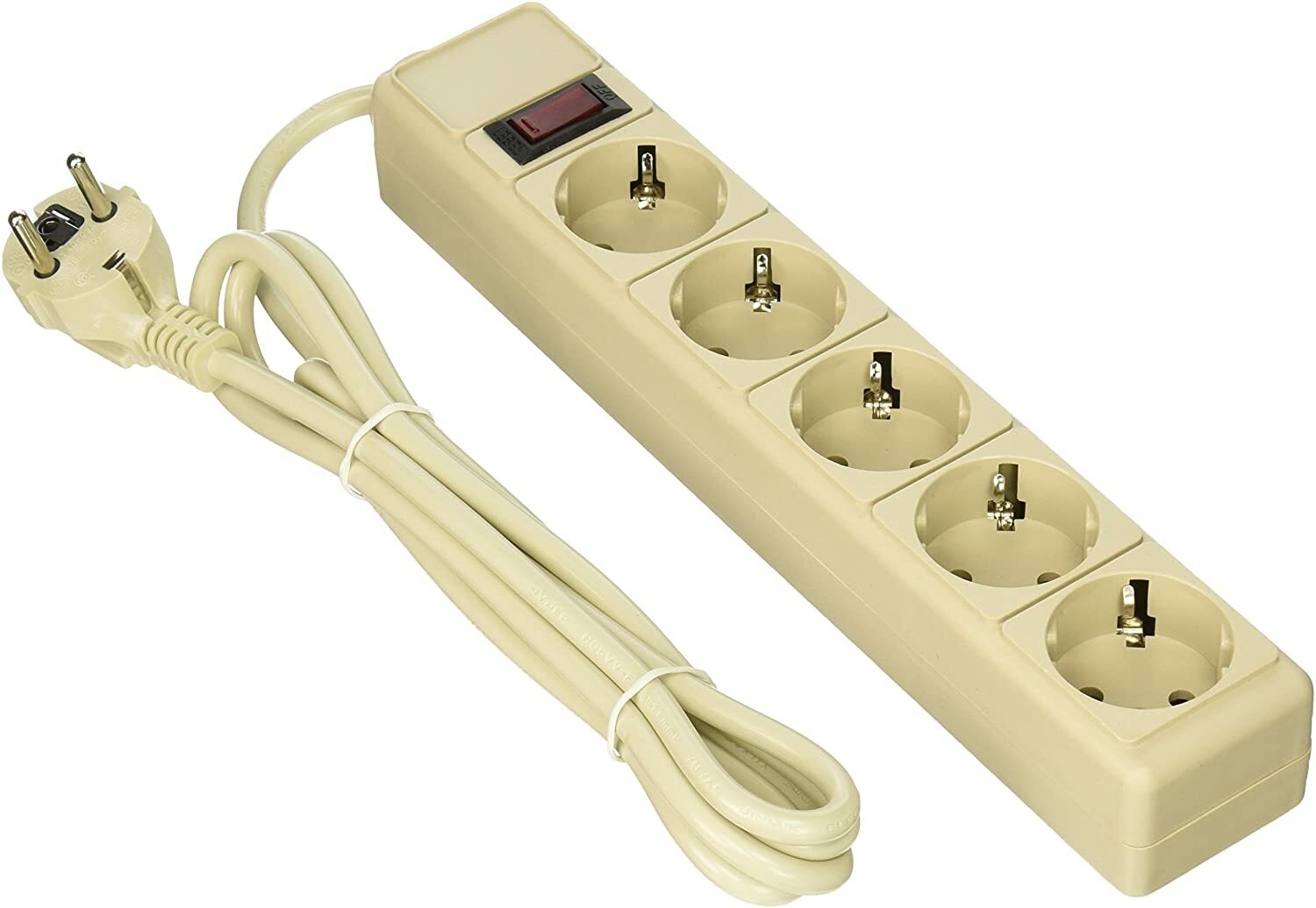 Seven Star 220 Volt Surge Protector 5 Socket Power Strip 220V-240V For Export 