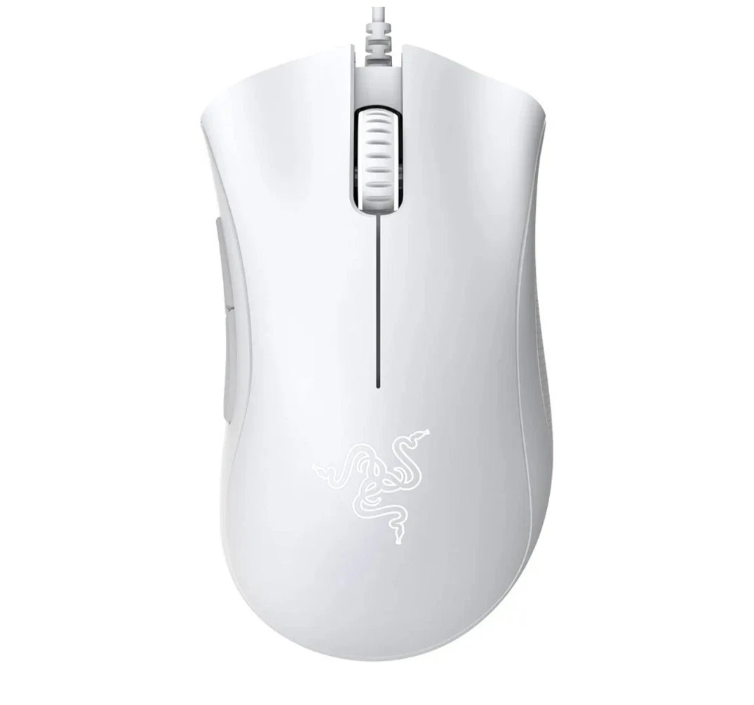 Razer DeathAdder Essential Gaming Mouse with 6400 DPI Optical Sensor - White