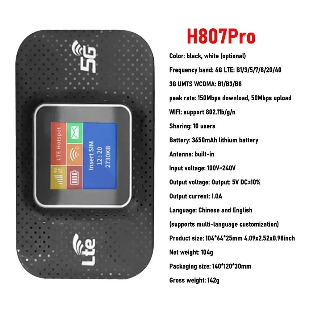 Mobile WiFi Hotspot Router 6 4G/5G | Portable with SIM Card | Sa Access Point »
