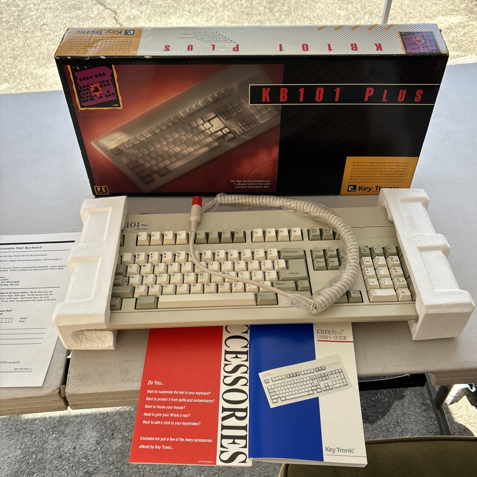 BRAND NEW KB101 Plus by Key Tronic Keyboard Rare Vintage