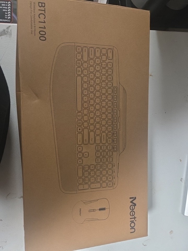 Meetion Ergonomic Keyboard and Mouse Wireless Combo BTC1100