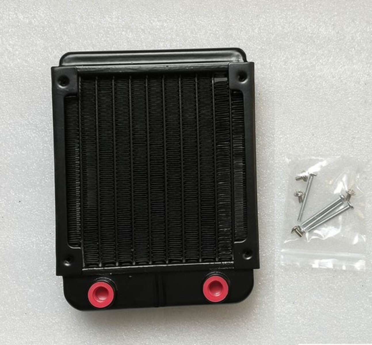 1Pc 120mm 10 Tubes G1/4 Aluminum Computer Water Cooling Cooler Radiator Heatsink