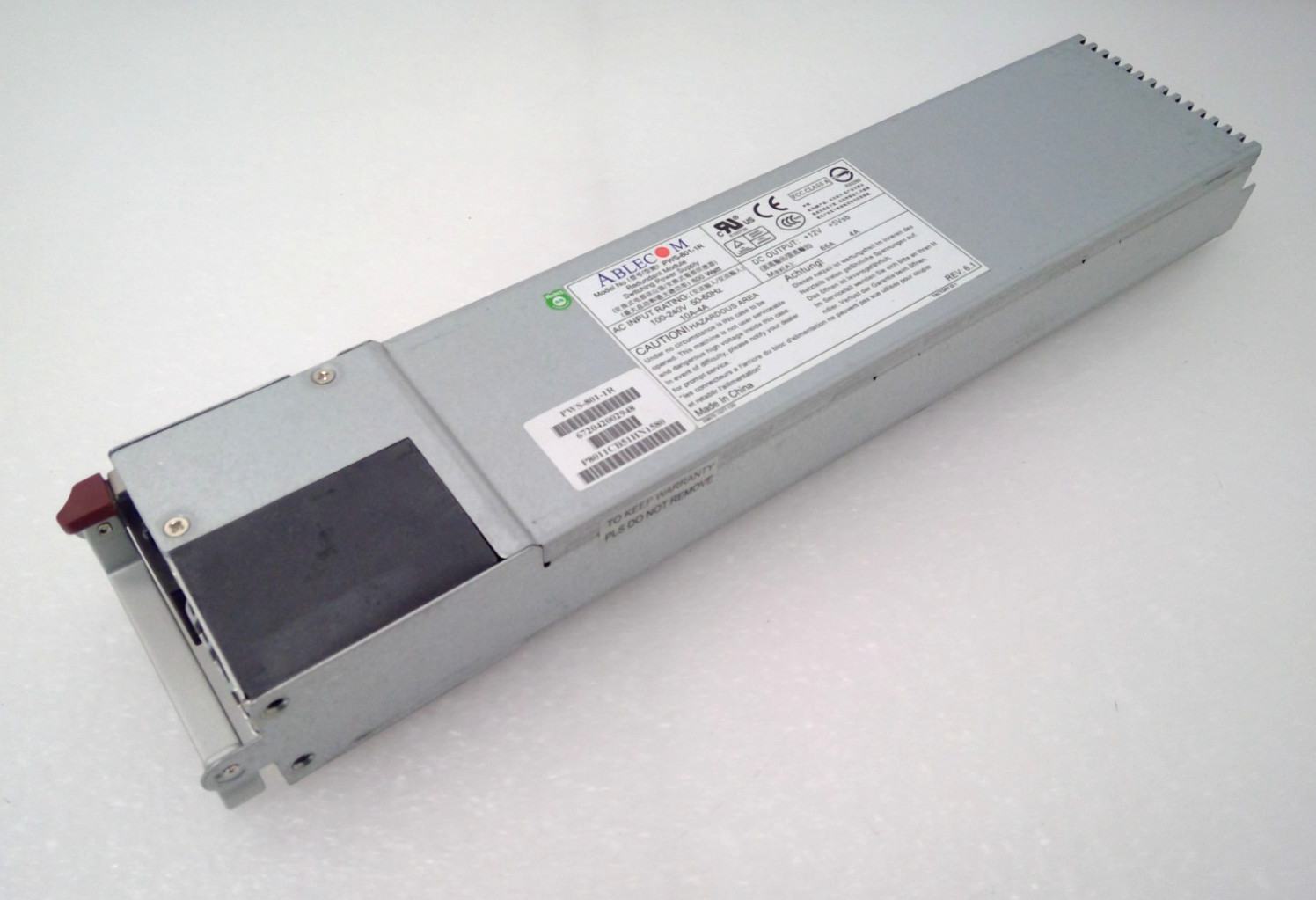 Ablecom PWS-801-1R 800W Redundant Module Switching Power Supply