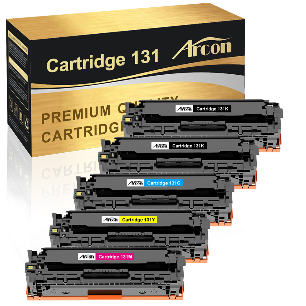 5 PK CRG131 131 Toner (BCMY) For Canon 131 ImageCLASS LBP7110Cw MF624Cw MF628Cw
