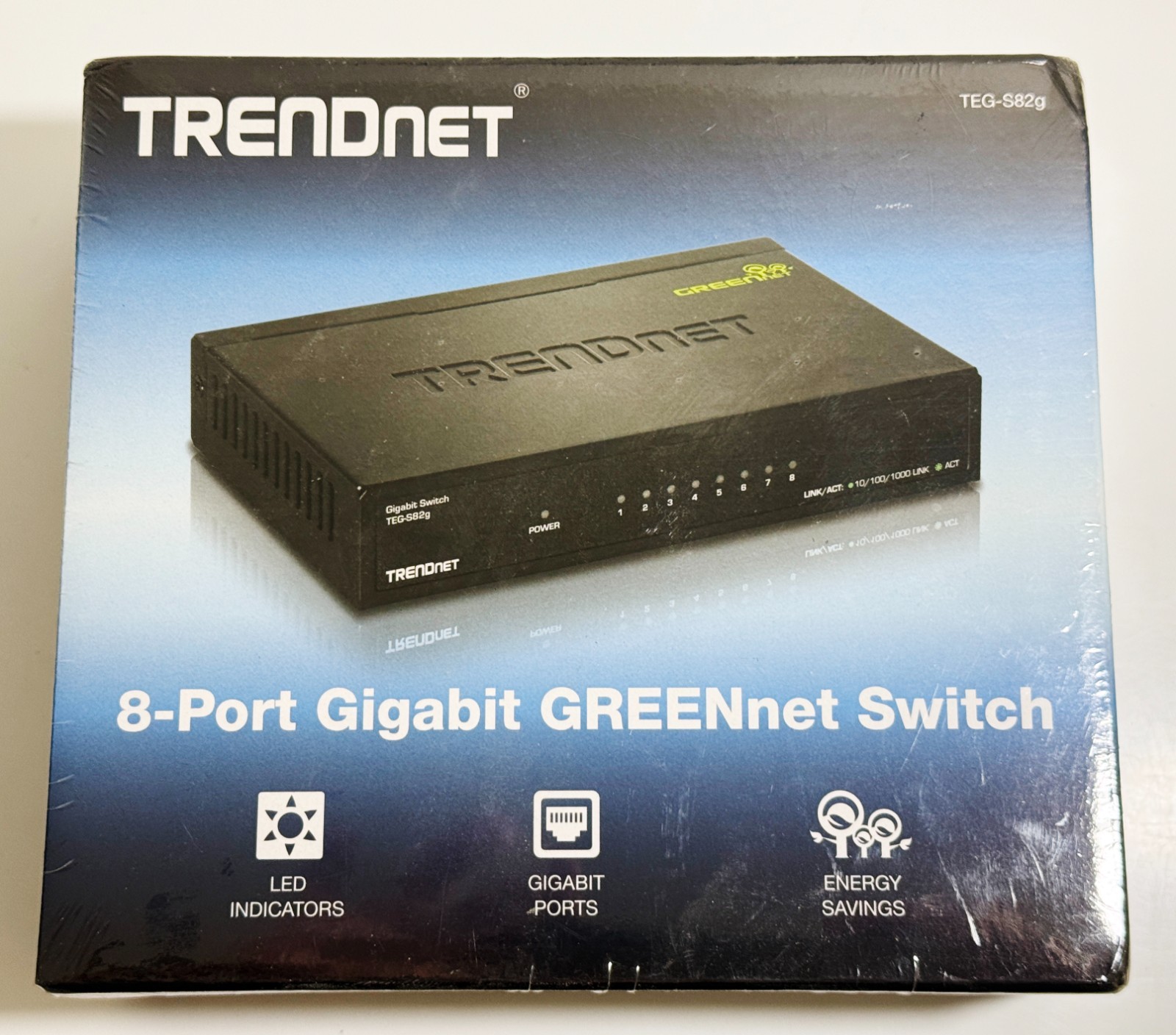 TRENDnet TEG-S82g Desktop Ethernet Switch 8-Port Gigabit Greennet