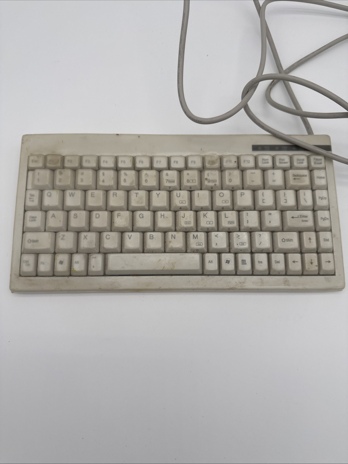 FC Mini Wired Keyboard ACK-595 Mini PS/2 Beige Keyboard KPH9A40