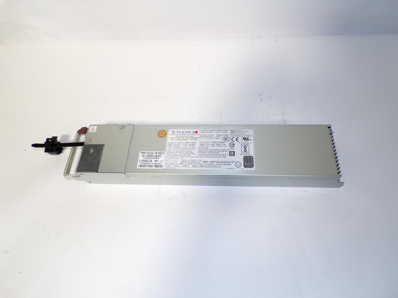 Supermicro PWS-1K23A-1R 1200W 80 Plus Titanium Server Power Supply  (B3771)