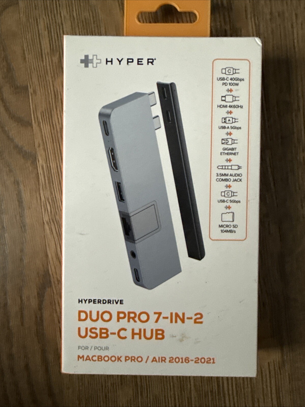 HyperDrive Duo Port 7-in-Two USB C Hub for MacBook