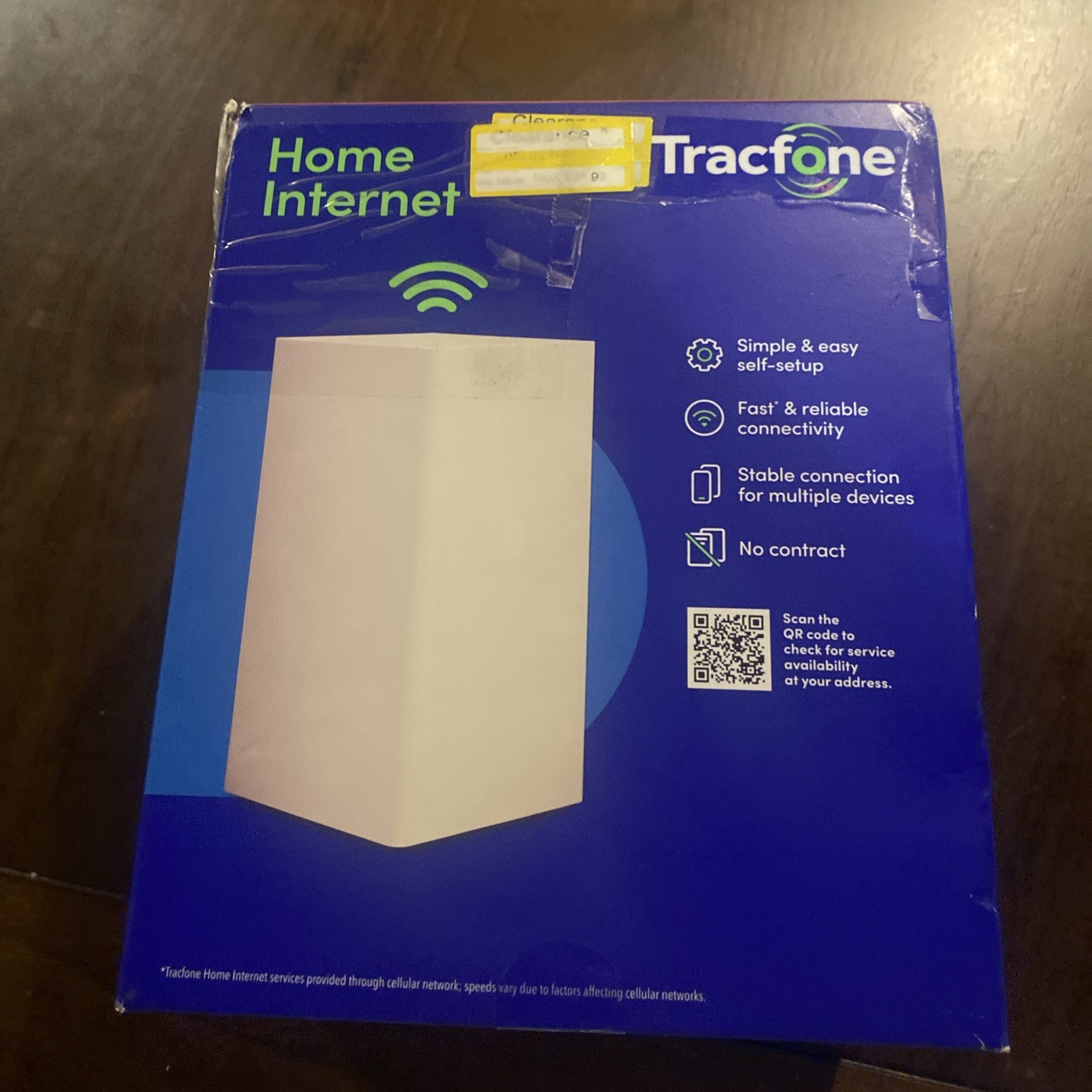 Tracfone Home Internet Router 5G LTE White FWF100V5L Foxconn All-in-One