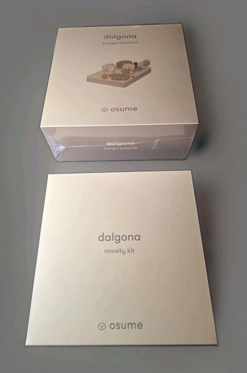 Osume Dalgona Keycap Set Hangul Base Kit & Special Edition Novelty Kit, Sealed