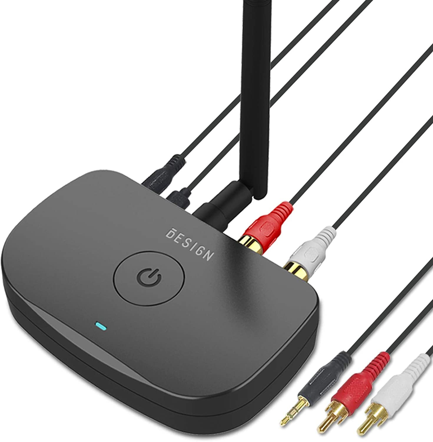 BE-RCA Long Range Bluetooth Music Receiver, Wireless Audio Adapter