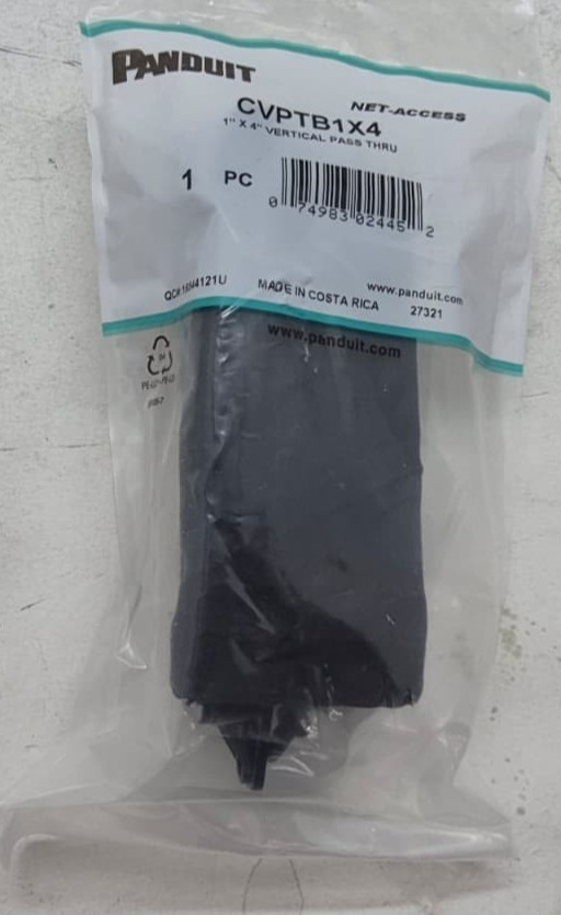 New Panduit CVPTB1X4 1" X 4" Vertical Pass Thru Module