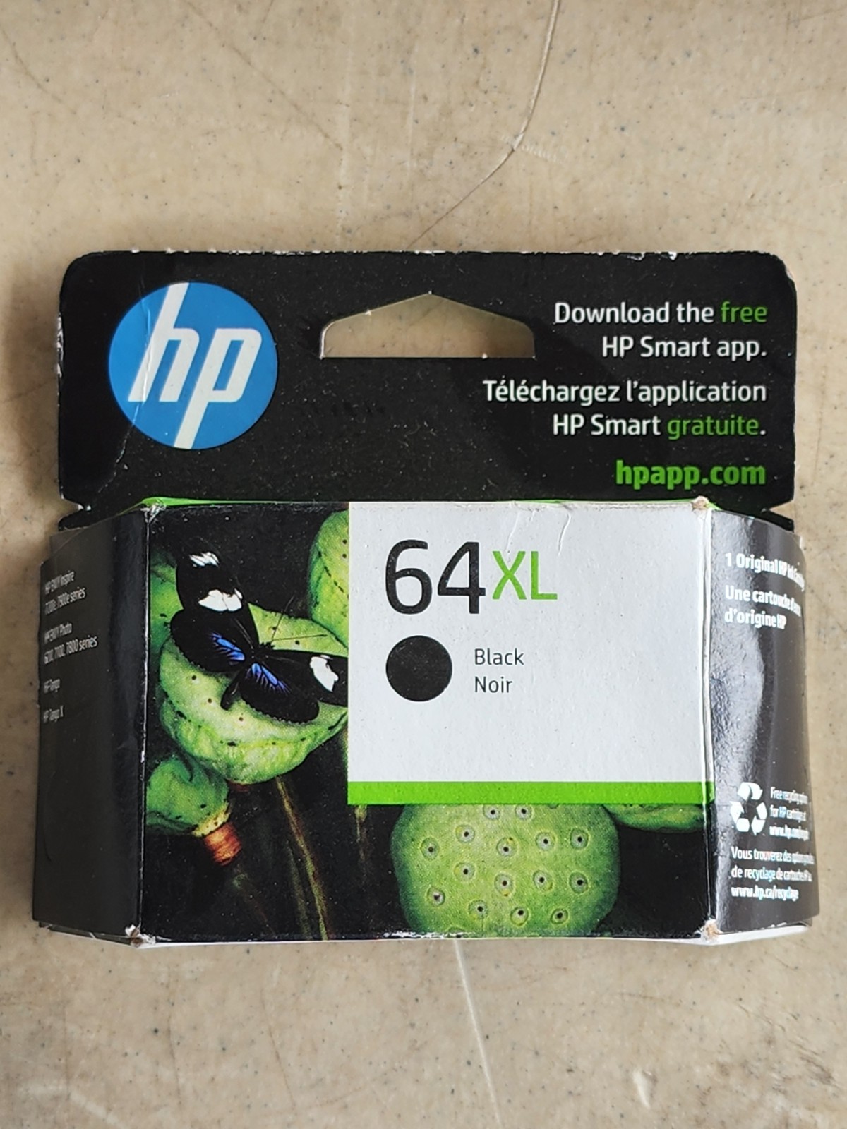 HP 64XL N9J92AN Black Original Ink Cartridge OEM New
