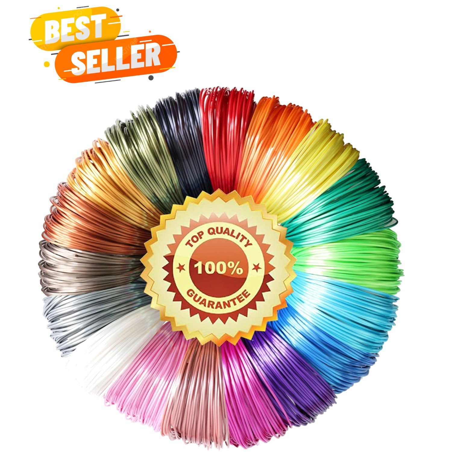 18 Popular Shiny Silk Colors PLA 3D Printer Filament Refill Sample Pack，3D Pe...