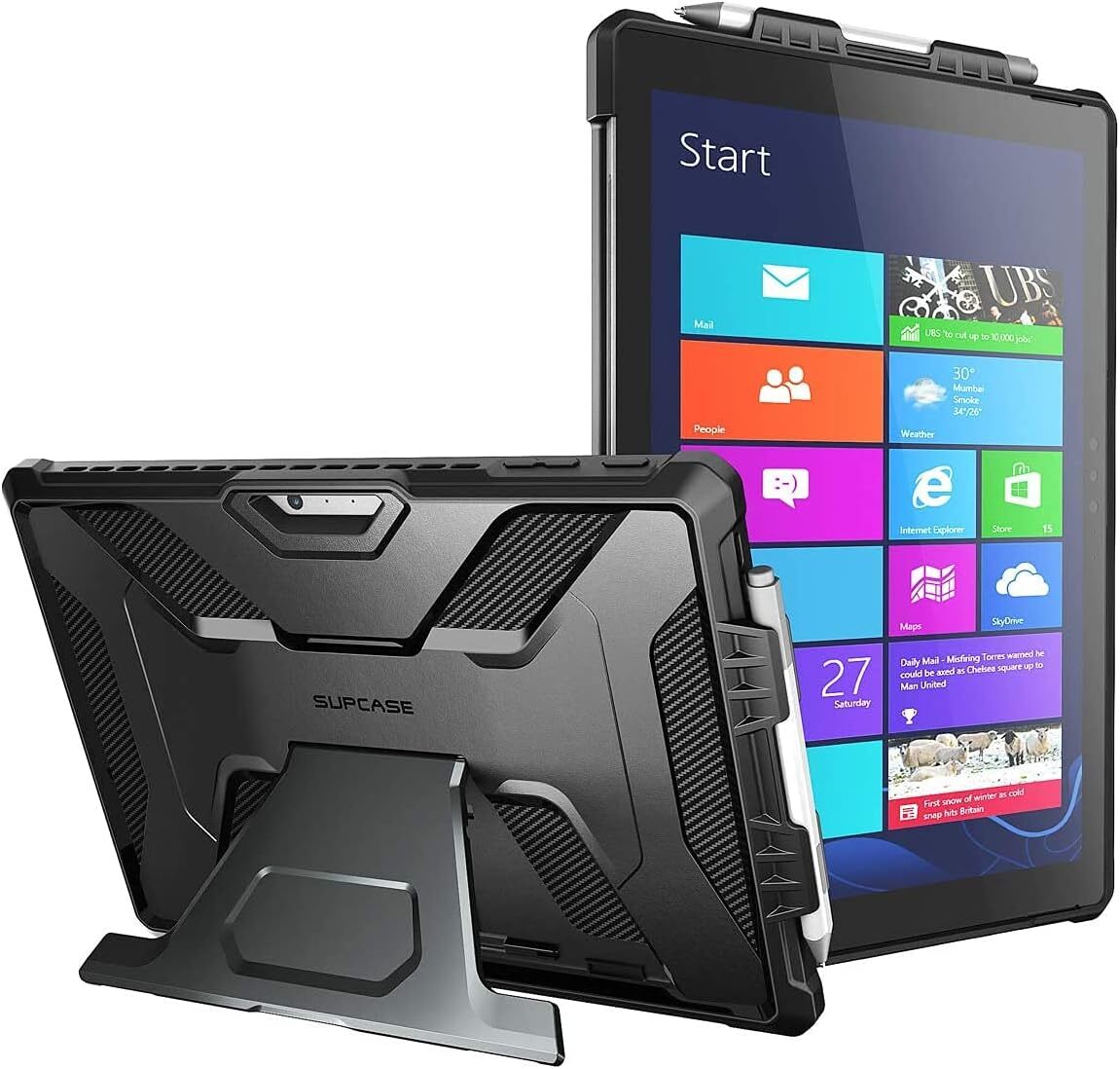 Surface Pro 7 6 5 4 LTE Case SUPCASE Rugged Full-Body Kickstand For Microsoft