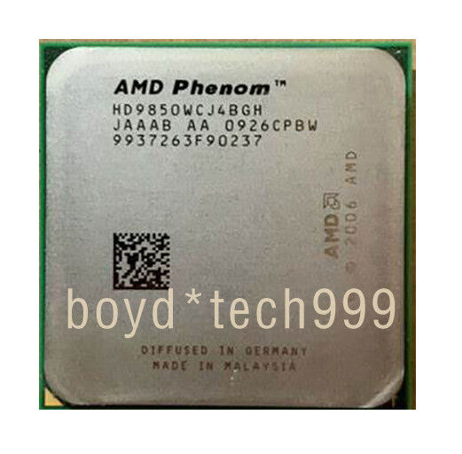 AMD Phenom X4 9850 95W HD9850WCJ4BGH CPU 4 Core 2.5 GHz Socket AM2+ Processor