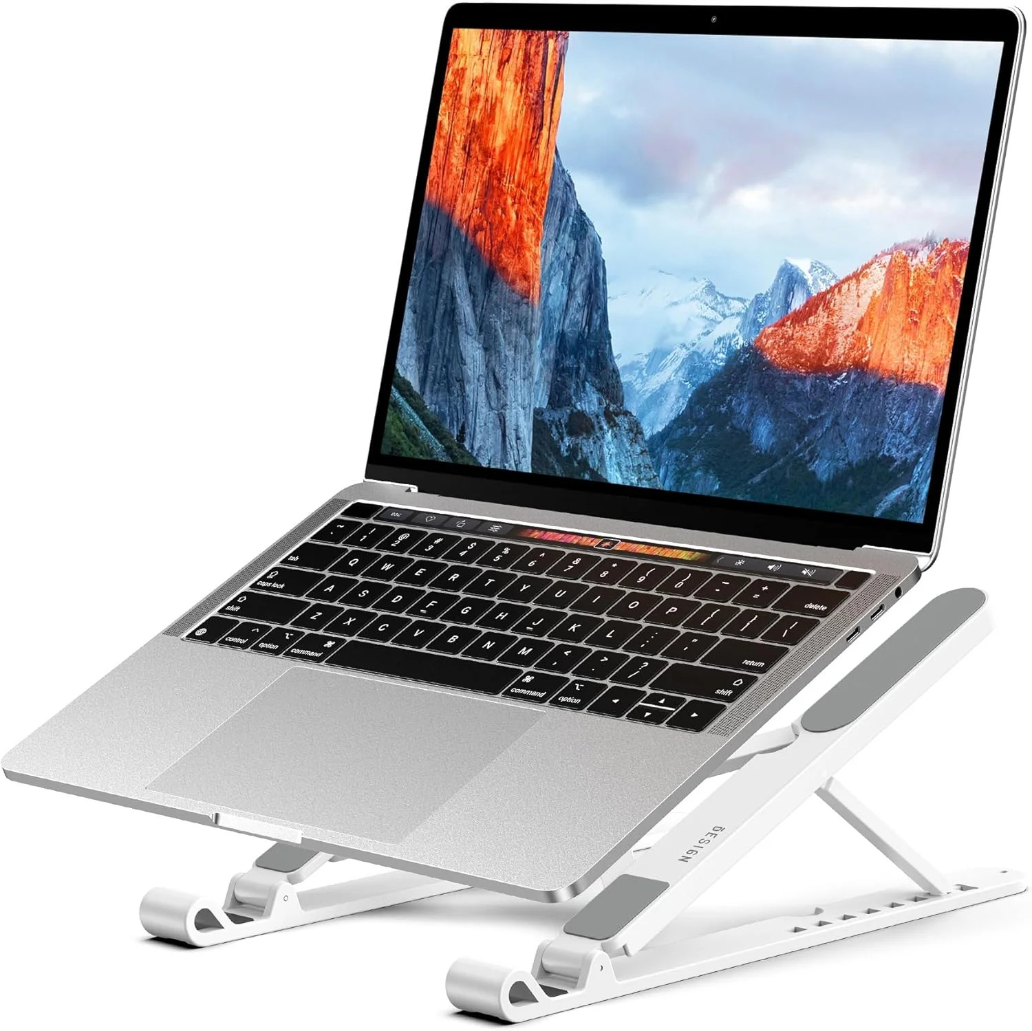 LS01 Pro Ergonomic Laptop Stand, Plastic Laptop Riser, Portable and Adjustable