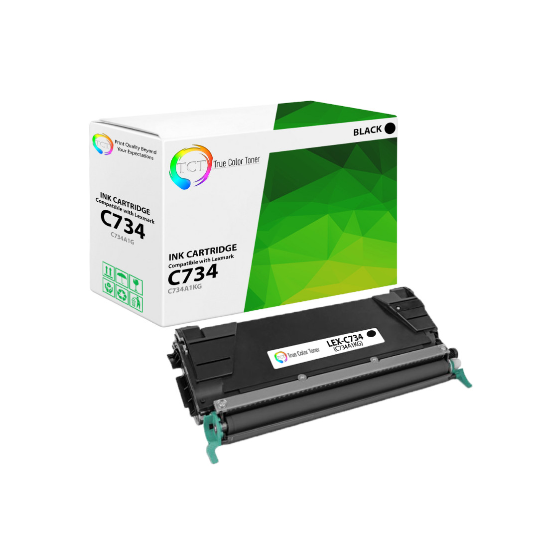TCT C734A1KG For Lexmark C734 C736 C738 Black Premium Compatible Toner Cartridge