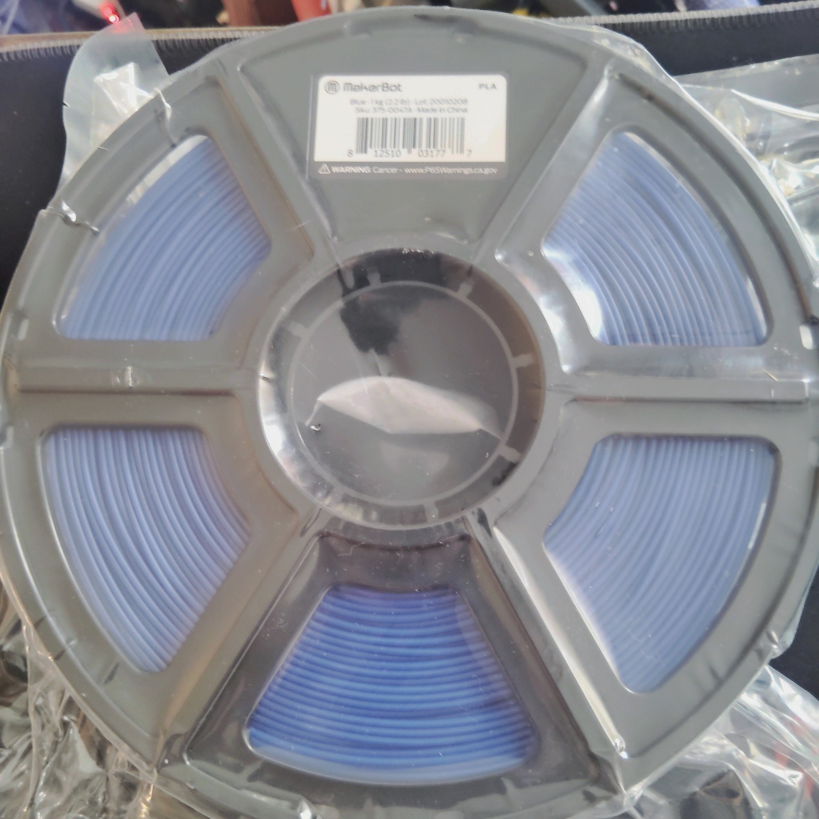 Makerbot 375-0047A 21051709 Sketch Pla Filament Blue. (OPEN BOX)