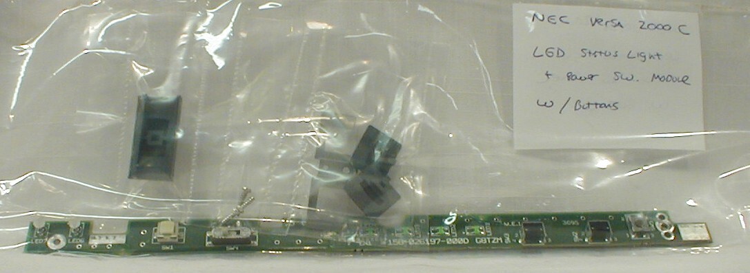 NEC Versa 2000C  LED Status Light Power Switch Board 158-026197-000d