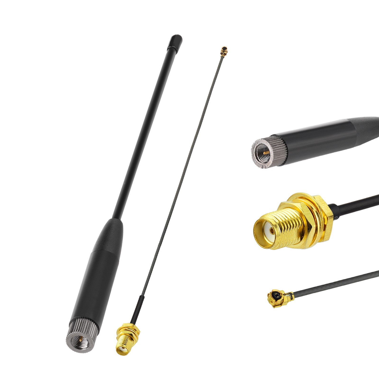 868MHz 915MHz LoRa Antenna for Meshtastic,3.5dBi Soft Whip Antenna SMA +Mini PCI