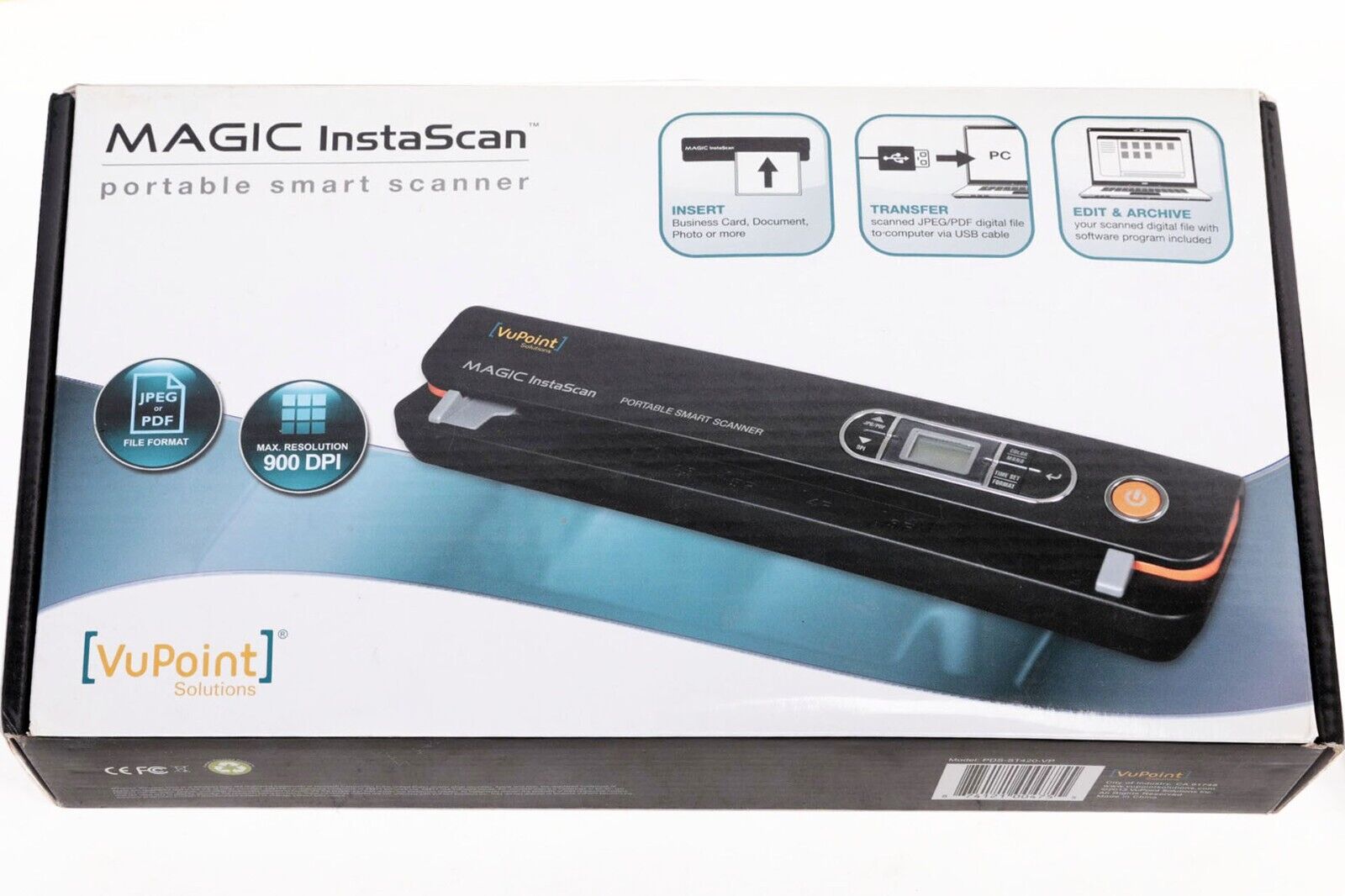 Magic Instascan Portable Handheld Smart Scanner VuPoint PDS-ST420-VP