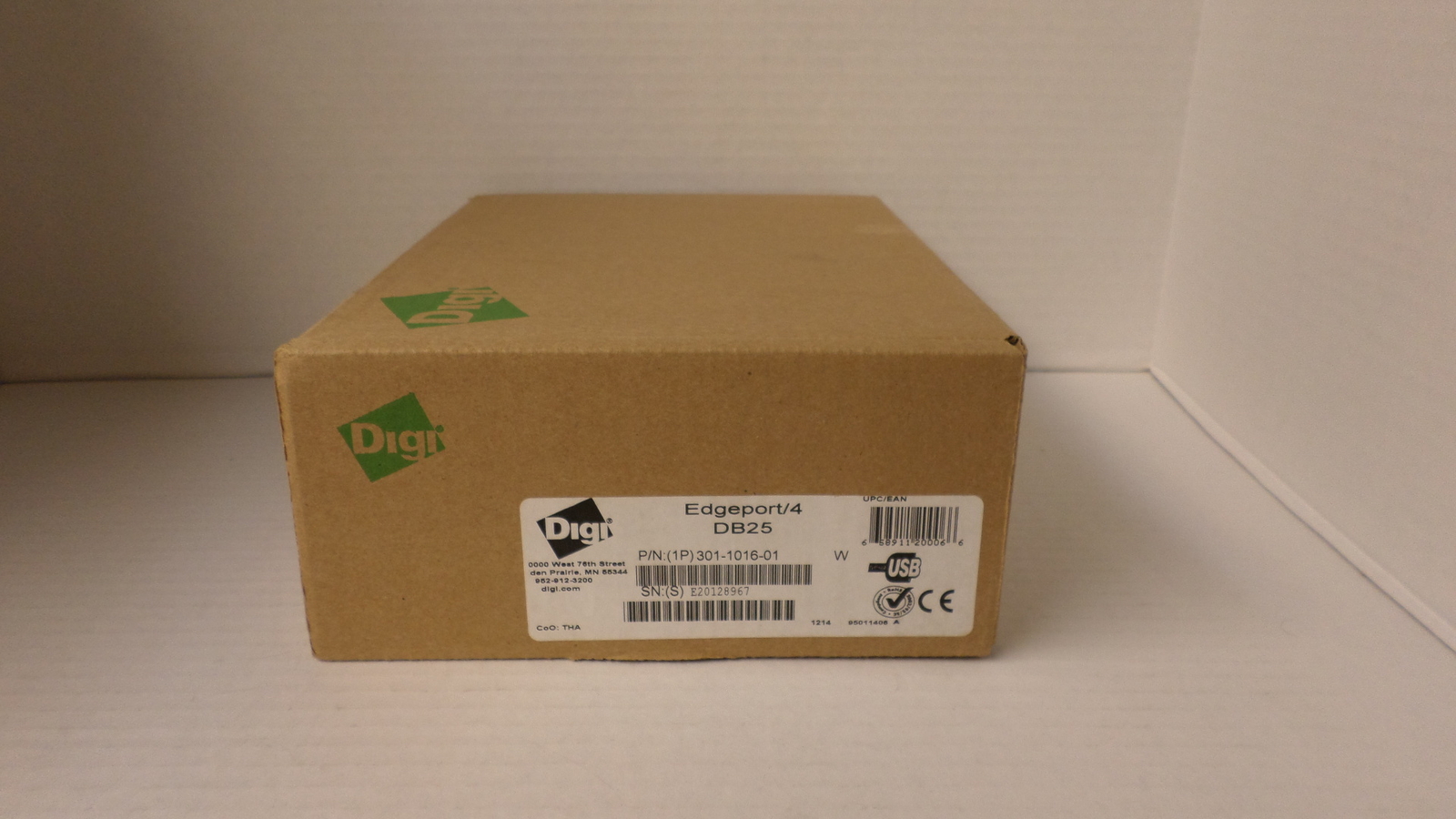 New Digi 50000789-01 Edgeport/4 USB to Serial DB25M Open Retail Box (1 Avail)