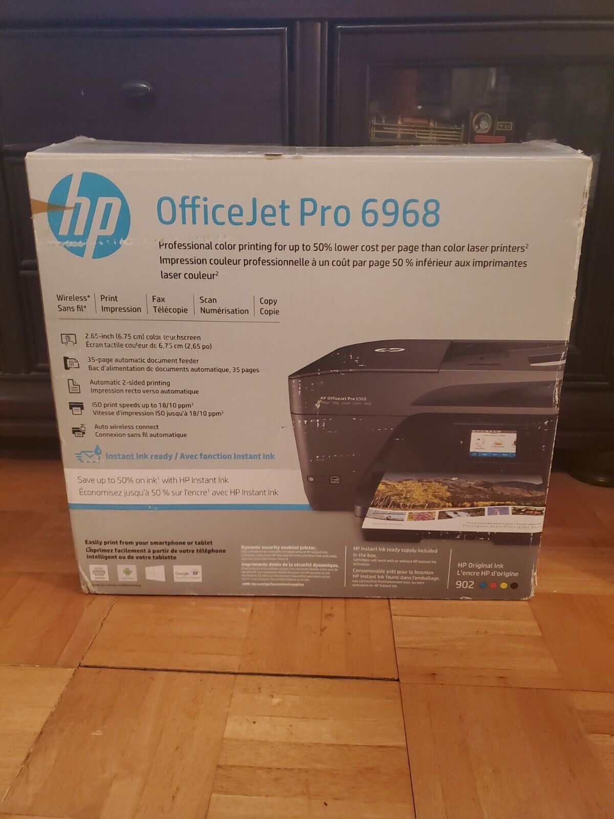 Brand New Sealed HP OfficeJet Pro 6968 All-in-One Inkjet Printer NIB NEEDS CORD