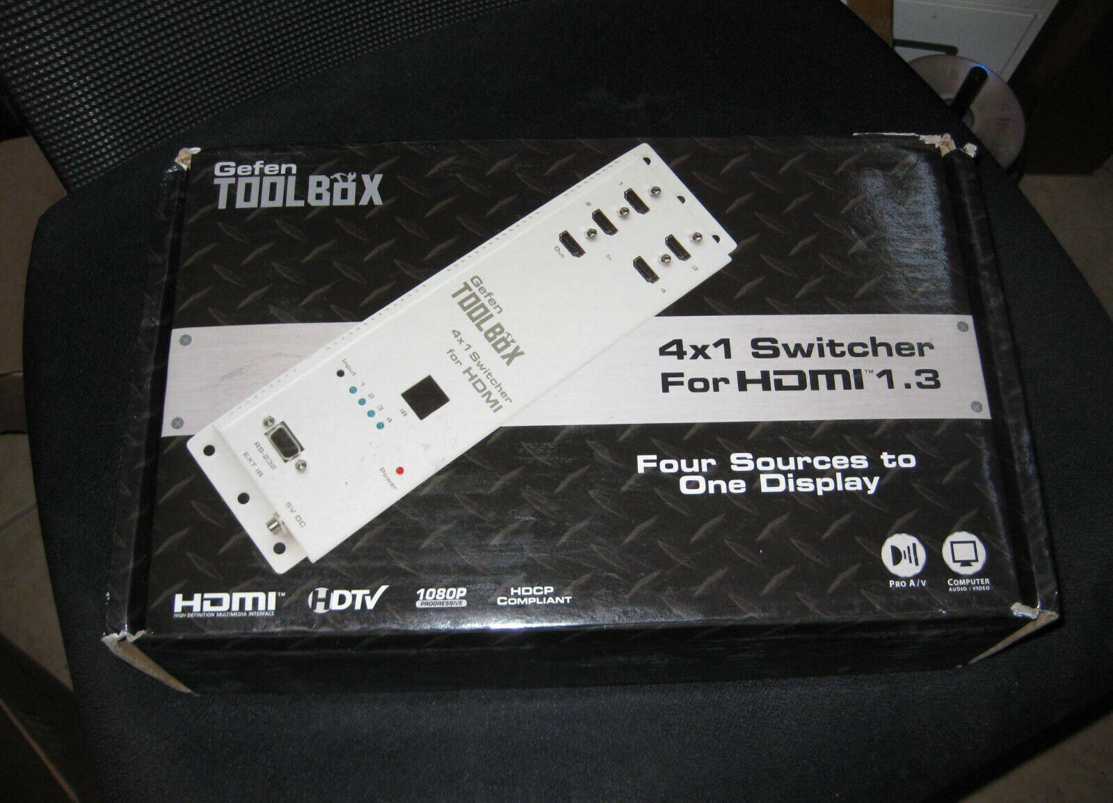 Gefen GefenTV 4x1 HDMI Switcher - video/audio switch - 4 ports  BLACK