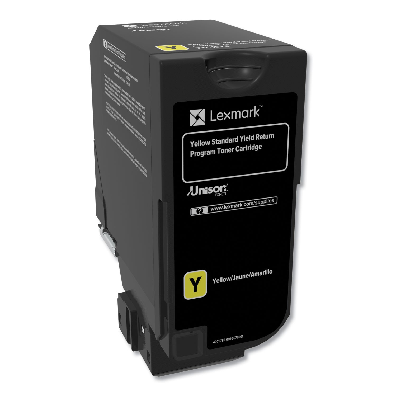 Lexmark 74C10Y0 (CS720/CS725/CX725) Return Program Toner, Yellow