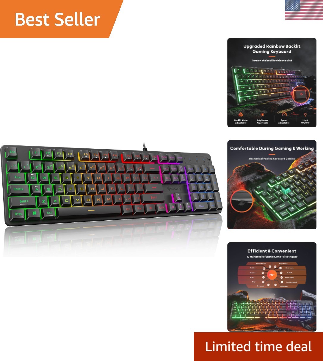 Upgrade Your Game: K521 Backlit Mechanical Keyboard with Anti-Ghosting Feature