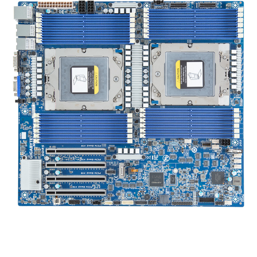 Gigabyte MZ73-LM2 support AMD EPYC 9005 SP5 DP Gen5 Server Board 9965 up to 500W