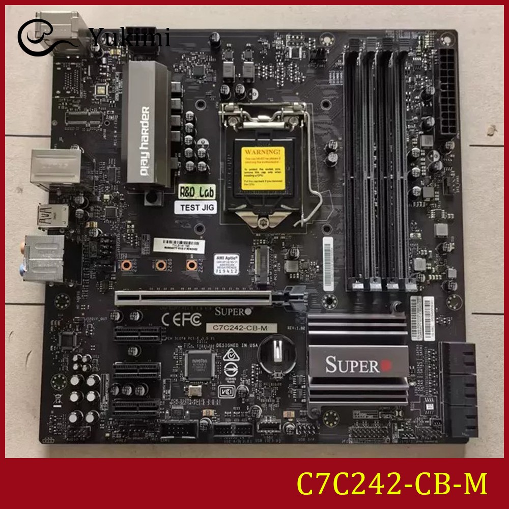 FOR Supermicro C7C242-CB-M Ｍotherboard Test OK