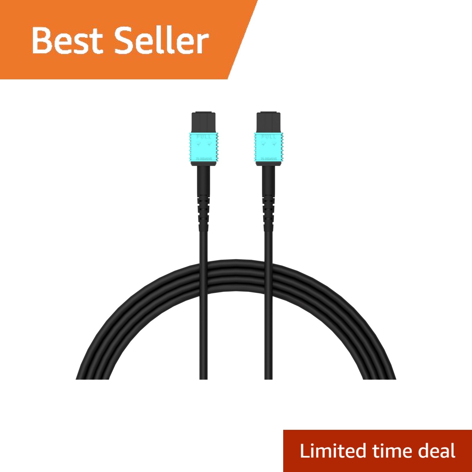 RUIPRO MPO Female Fiber Optic Cable 7-Core 85FT Armored