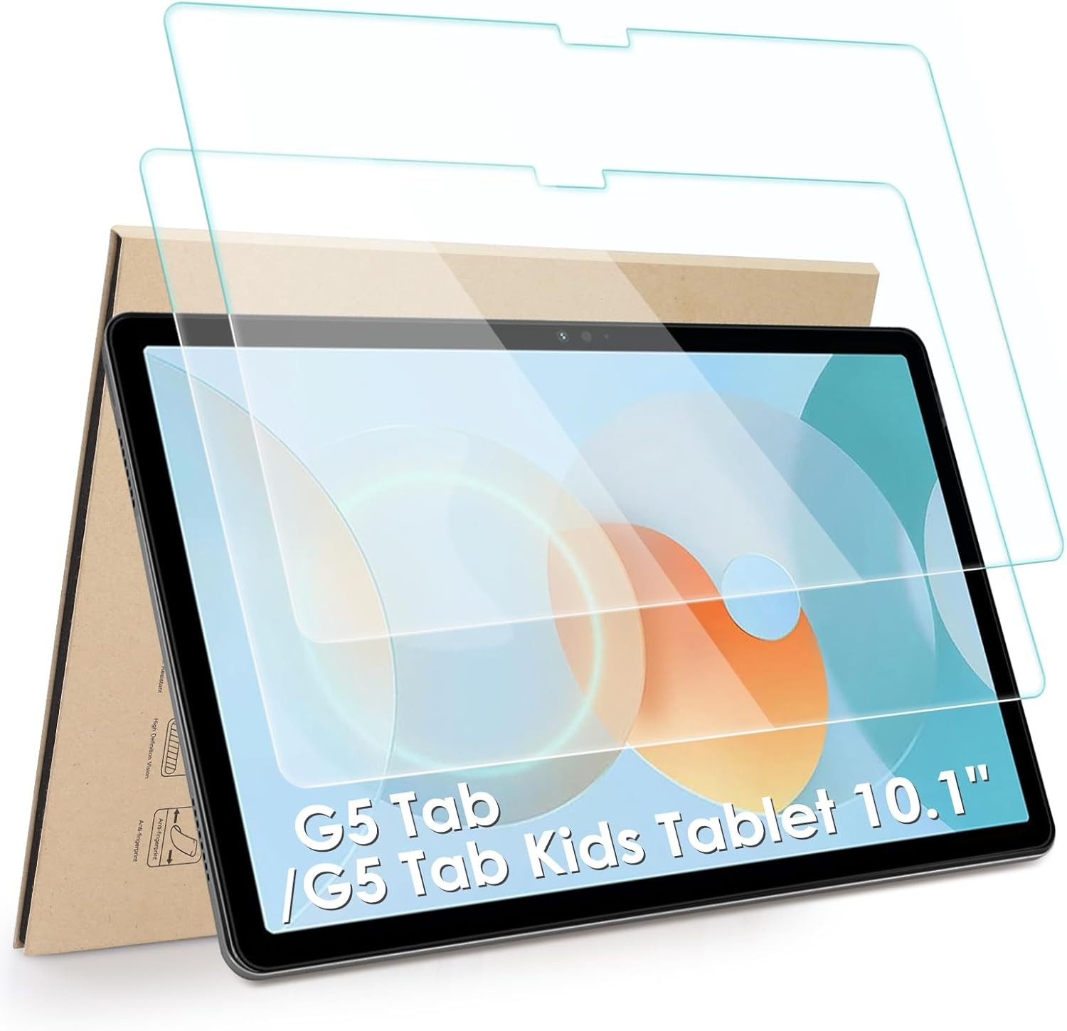 2-Pack Screen Protector for Teclast P40HD / UMIDIGI G5 Tab 10.1" - HD Clarity, 9